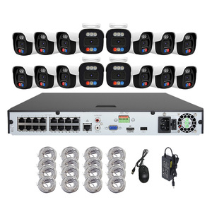 CCTV 4k 8MP an ninh colorvu IR Hệ thống camera 8 kênh 4CH 16CH Màu đỏ ánh sáng màu xanh NVR Kit PoE với âm thanh H.265 IP PoE NVR Kit - Product Image 5