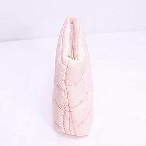 Bolsa de Maquillaje Portátil Personalizada, Ecológica, con Cierre, Diseño a Cuadros, Acolchada, para Mujer, Organizador de Cosméticos - Product Image 3