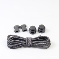 Lacets élastiques réfléchissants sans cravate avec lacets de chaussures paresseux Print Lock pour une fixation facile