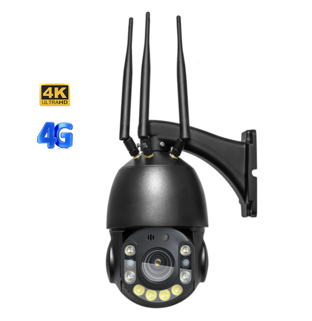 30X Auto Zoom Hot Sale Ptz Camera 4k Laser Cameras Humanoid Tracking Colorful Night Vision High Pixel CamhiPro 4G Camera 120m IR