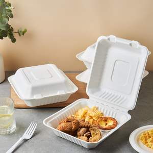 Recipiente Para Alimentos De Cana De Azucar Desechable De Pulpa De <span class=keywords><strong>Bagazo</strong></span> Caja Biodegradable - Product Image 3