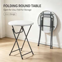 Table pliante légère de haute qualité en plastique pour événements extérieurs, banquets et fêtes