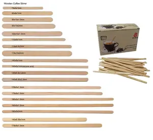 China Manufacturer Disposable Wooden Coffee Stirrers Stick Paddle Ice Cream Coffee Toothpicks