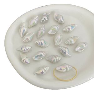 Colgante de concha de colores, abalorios, suministros de fabricación de joyas DIY para collar, llavero, pulsera y proyectos artesanales - Product Image 5