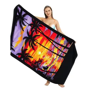 140*70cm Extra Large Quick Dry Highly Absorbent Beach Towel Cool Beach Towel
