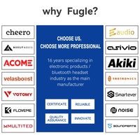 Écouteurs sans fil sportifs à clip Fugle Q71 avec affichage numérique LED, écouteurs élégants, qualité sonore HiFi, casque AI
