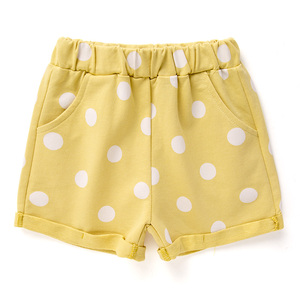 Tienda en Línea de Ropa al por Mayor, Pantalones Cortos Infantiles de Tela con Estampado de Lunares para Niños - Product Image 3