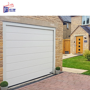<span class=keywords><strong>Porte</strong></span> <span class=keywords><strong>de</strong></span> <span class=keywords><strong>garage</strong></span> sectionnelle en acier isolé 16x7 moderne américaine avec rabat coulissant en bois fini Option bon marché pour les résidences - Product Image 5