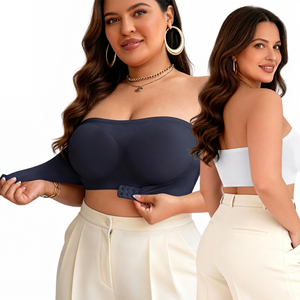 <span class=keywords><strong>Reggiseno</strong></span> Senza Spalline e Senza Cuciture, Nuovo Arrivo, Senza Ferretto, <span class=keywords><strong>Imbottito</strong></span>, con Chiusura Frontale, Morbido e Traspirante per Uso Quotidiano - Product Image 1