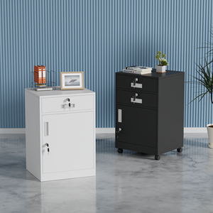 Offre spéciale Armoire de bureau plusieurs couleurs à <span class=keywords><strong>bas</strong></span> prix avec deux tiroirs classeur à verrouillage par mot de passe avec roues - Product Image 6