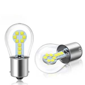 Feu Stop Clignotant <span class=keywords><strong>LED</strong></span> Voiture 1156 3030 18SMD Haute Luminosité Feu de Recul <span class=keywords><strong>12V</strong></span> OLIVER Compatible Verre Haute Température - Product Image 4