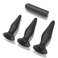 Stimulateur de bouchon anal à base de barre en T pour les produits pour adultes du point P et du point G en silicone souple et flexible