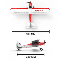 Avion RC Volantex Sport Cub 500 RTF avec moteur brushless, prêt à voler, gyroscopique, avec télécommande, envergure 500 mm