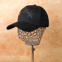 Nueva Gorra de Béisbol de Lujo con Parche de Cuero con Diseño de Estrella y Meteoro, 5 Paneles, Logotipo Personalizado, Bordado 3D, Visera de Gamuza y Pedrería