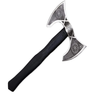 Tomahawk de Combate Industrial Multifuncional Portátil de Acero Forjado con Mango de Madera Maciza para Acampar y Cortar Leña - Product Image 1