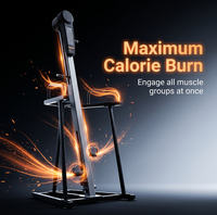 Machine de fitness verticale pour l'escalade intégrale du corps, cadre en acier au carbone épaissi robuste, usage commercial, non pliable, pour salle de sport