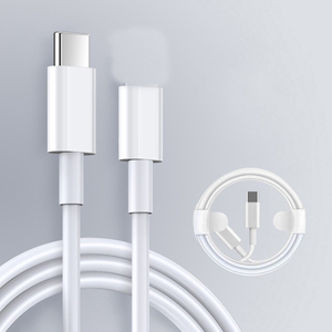 Trắng 20W nhanh sạc cáp dữ liệu PD 3A Type-C để ánh sáng-ing cho điện thoại di động 8 9 10 11 12 13 14 - Product Image 2