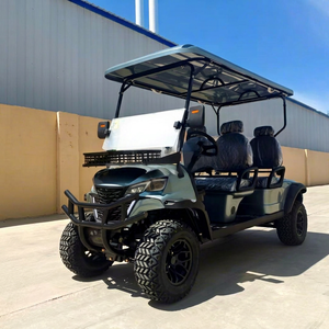 Voiturette de golf électrique de luxe personnalisable à 4 places avec batterie au lithium 48V, autonomie de 70-90 km, basse vitesse, pour le transport en station balnéaire - Product Image 1