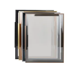 Royen-Perfil de extrusión de aluminio minimalista para muebles, marco de puerta de armario, armario, Italiano