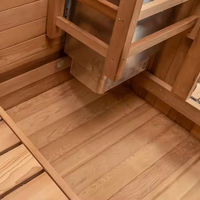 Promotion : Sauna extérieur intelligent en cèdre rouge ou hemlock, pour 1 à 2 personnes, avec poêle intégré