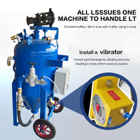 Machine de sablage à la vapeur d'élimination de la rouille Machine de sablage mobile pneumatique