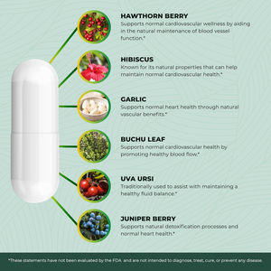 Suplemen Tekanan Darah Premium untuk Kesehatan Jantung dan Pembuluh Darah bagi Dewasa 90 Kapsul Vegetarian - Product Image 5