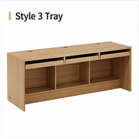 Tables de formation ou bureaux modernes minimalistes avec combinaisons de tiroirs ouverts