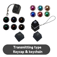 Nouvelles touches de clavier PBT translucides de style mini, jeu, translucides, RGB, profil Cherry, commutateurs KTT, personnalisables OEM, ensemble de touches de clavier pour cadeau