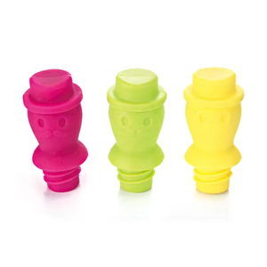 Bouchons <span class=keywords><strong>de</strong></span> <span class=keywords><strong>bouteille</strong></span> réutilisables en silicone avec poignée antidérapante <span class=keywords><strong>pour</strong></span> champagne et autres boissons - Product Image 1