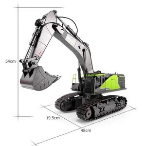 Huina 1593, Escala 1/14, 4 Canales, 2.4Ghz, Control Remoto de Plástico, 22CH, Rotación, Aleación, Verde, Camión de <span class=keywords><strong>Radiocontrol</strong></span>, Excavadora RC - Product Image 2