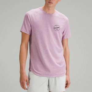 เสื้อยืดผ้าฝ้ายคอตตอนสีขาวสำหรับผู้ชายผ้าคอตตอนคอมโบ100% หนาพิมพ์ลายแบบเรียบสำหรับผู้ชาย - Product Image 3