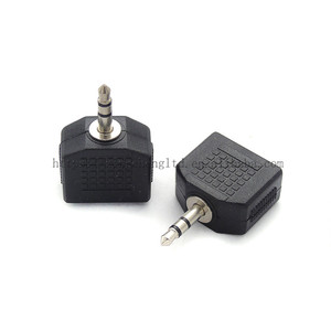 Convertisseur audio 3.5 mâle vers 3.5 <span class=keywords><strong>Double</strong></span> <span class=keywords><strong>prise</strong></span> femelle 3.5 <span class=keywords><strong>Double</strong></span> canal vers 2 trous <span class=keywords><strong>Jack</strong></span> 3.5 <span class=keywords><strong>Double</strong></span> piste vers <span class=keywords><strong>Double</strong></span> <span class=keywords><strong>prise</strong></span> casque - Product Image 4