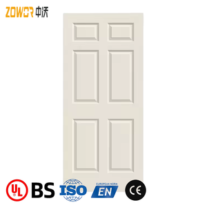 Puerta de Entrada Principal Americana de Madera Sólida Personalizada al por Mayor con Malla de Fibra de Vidrio y Protección Contra Incendios de 120 Minutos - Product Image 4