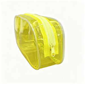 Creative Fine Flash Transparent Quicksand Pencil Case Cartoon Yellow Stationery Box Zipper Waterproof Ins Wind Cosmetic <b>Bag</b> - Product Image 4