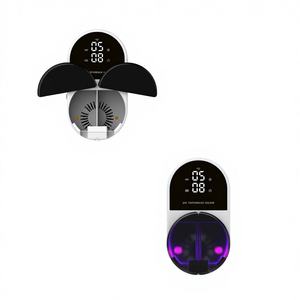 Horloge à LED Affichage numérique intelligent Induction murale Ouverture et fermeture automatiques Porte-brosse à dents désinfectant à double fente - Product Image 6