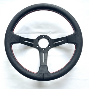 Volant style Nardi Volant Drifting and Rally Racing 350mm Diamètre 70mm Plat Cuir Microfibre - Product Image 1