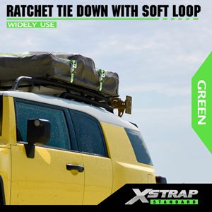 Xstrap Chất <span class=keywords><strong>l</strong></span>ượng cao 2PC 1 inch 14ft nhôm <span class=keywords><strong>L</strong></span> Bar Ratchet dây đai với vòng mềm - Product Image 2