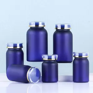 Plastikflasche mit deckel tragbare pille tablette kapselbehälter in lebensmittelqualität flasche 80 ml 100 ml 120 ml 150 ml 225 ml