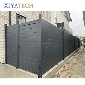 Valla de privacidad de aluminio para exteriores XIYATECH con paneles de listones para paisajismo moderno, barandilla de tubería de hierro, diseños de barandillas de balcón de hierro - Product Image 2