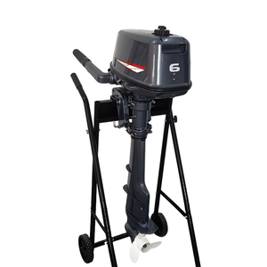 Moteur de bateau portable 2 temps 6 CV 103 CC, robuste, refroidi par eau, pour bateaux pneumatiques/à rames - Product Image 2