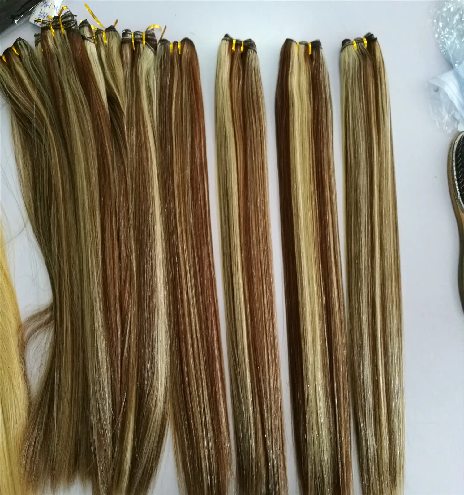 wholesale price 20inch 4/16# 100gram best selling real human hair weave