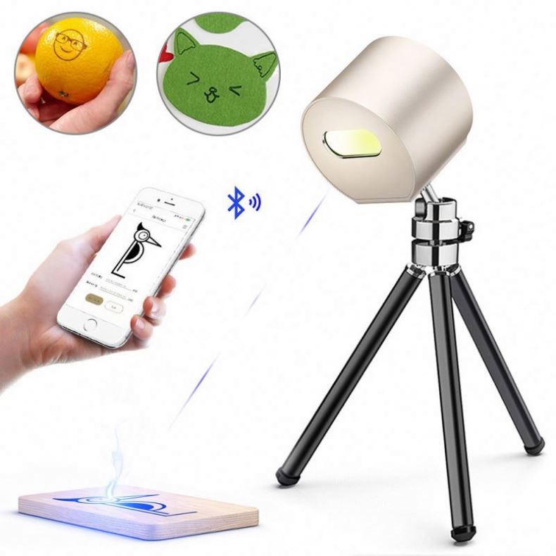 3D умная волоконно-лазерная гравировальная машина с логотипом DIY с приложением портативный компактный гравировальный мини настольный резак для деревянной кожи
