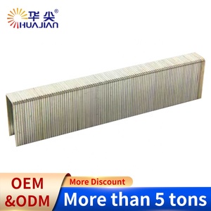 20ga khí nén ốc vít thép 9mm Stapler pins với chân thép gai & đôi đầu phong cách 1006j/1008j/1010j/1013J/1016j <span class=keywords><strong>Staples</strong></span> - Product Image 5