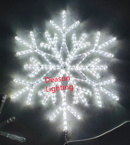 IP65 Waterproof LED Rope <strong>Lights</strong> Large <strong>Snowflake</strong> Motif Christmas <strong>Window</strong> Decoration for Year-Round Outdoor Use - Product Image 2