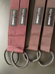 Correas Dobles de Nailon Resistentes para Pilates, Serie Chocolate Cálido, Marca <span class=keywords><strong>INIKO</strong></span>, 2 Piezas, con Anillo en D de 4.6x42mm, Modelo para Estudios de Yoga - Product Image 3