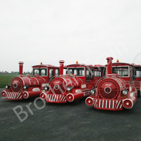 Train touristique sans rail pour adultes et enfants, train d'amusement électrique extérieur de haute qualité à vendre