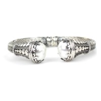 Bracelet fin en argent sterling 925 fait main avec perles d'eau douce et filigrane, tendance et romantique pour femmes