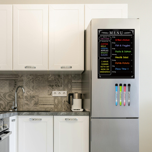 <span class=keywords><strong>Pizarra</strong></span> Magnética <span class=keywords><strong>Blanca</strong></span>, Planificador Semanal y <span class=keywords><strong>Mensual</strong></span>, Calendario para Notas, Adhesivos para Refrigerador, <span class=keywords><strong>Pizarra</strong></span> Borrable para Pared - Product Image 2