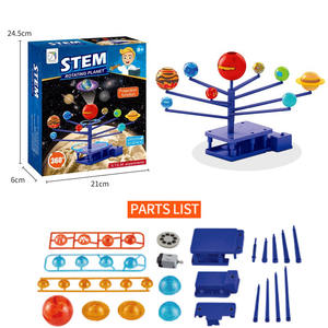 Puissance de vapeur éducative huit planètes expérience scientifique astronomique Projection rotative jouets de bricolage faits à la main - Product Image 6
