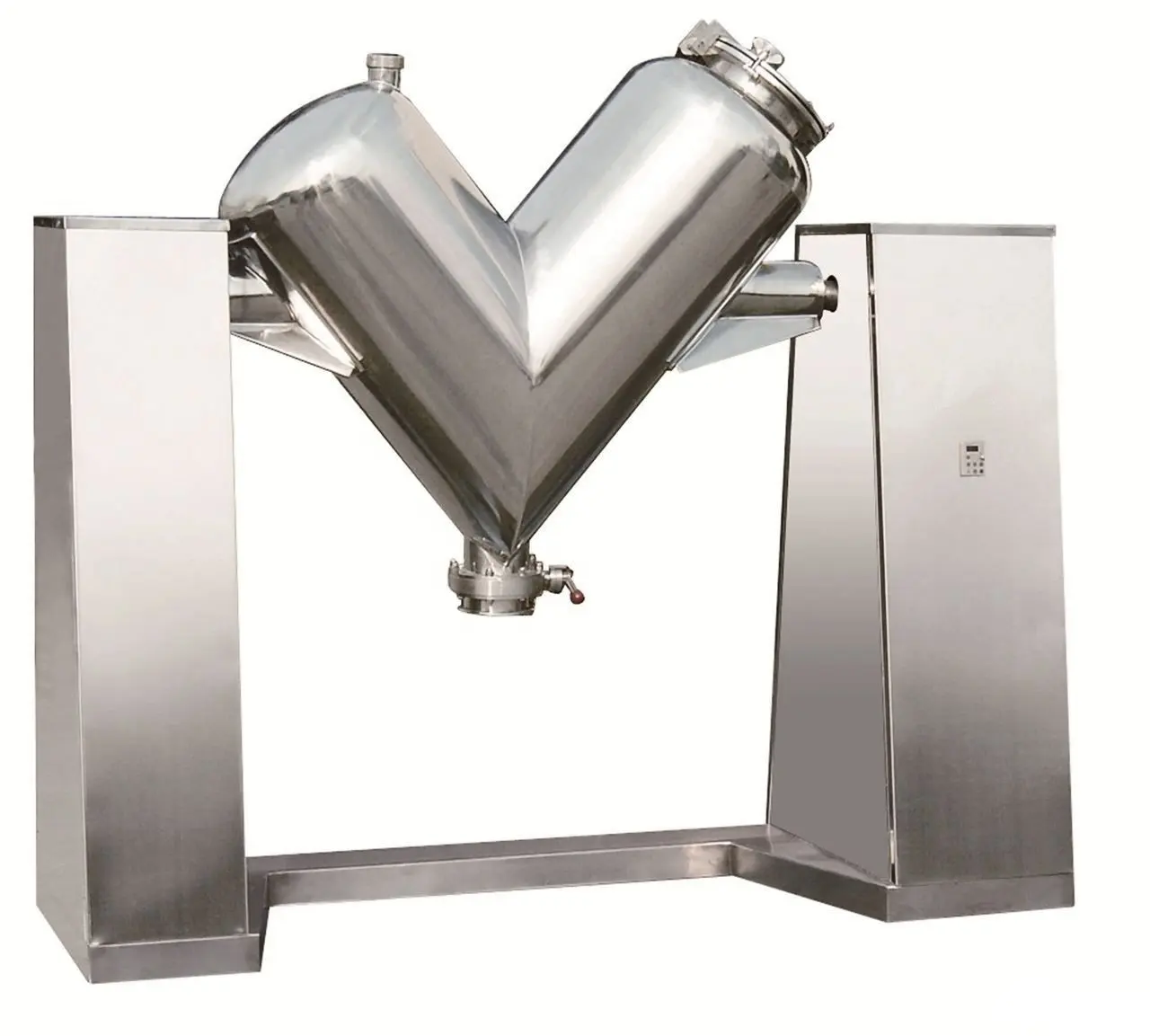 Máquina mezcladora de polvo de 500L, licuadora tipo V, mezcladora de polvo seco industrial para la industria alimentaria y química